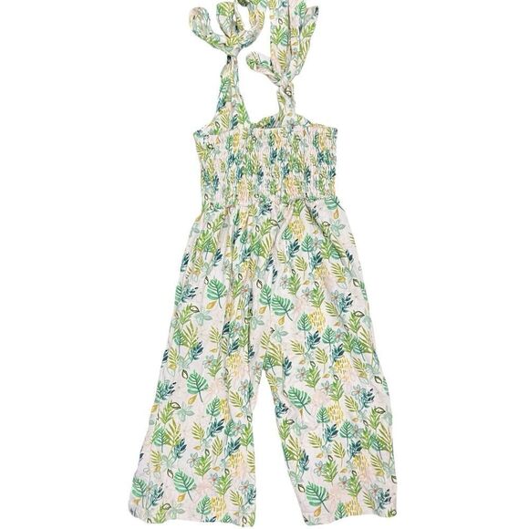 Love & Grow Perfectly Palm Smocked jumpsuit Girls Size 2T - Picture 2 of 7